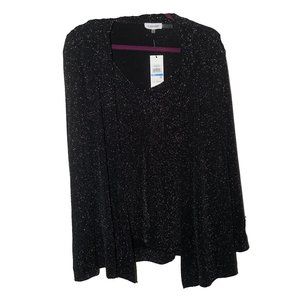 Calvin Klein Women's Metallic Faux Twinset